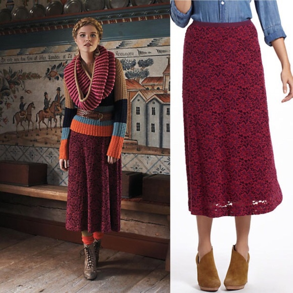 Lace Midi Skirt
